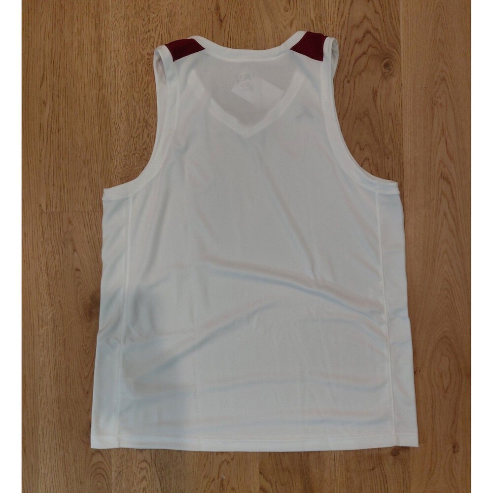 Jordan Men's Size 2XL Stock Overtime Basketball Jersey White/Red FQ5296-100 NWT - Picture 2 of 5